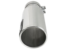 Load image into Gallery viewer, aFe SATURN 4S 4in SS Intercooled Exhaust Tip - Polished 4in In x 5in Out x 12in L Bolt-On
