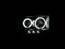 Load image into Gallery viewer, ANZO 2005-2007 Ford Excursion Projector Headlights w/ Halo Black w/ LED Strip (CCFL) 1pc
