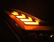 Load image into Gallery viewer, AlphaRex 08-13 Infiniti G37 NOVA LED Projector Headlights Plank Style Design Gloss Black
