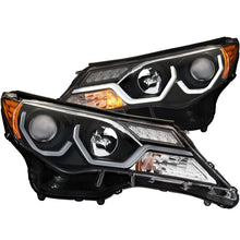 Load image into Gallery viewer, ANZO 2013-2015 Toyota Rav4 Projector Headlights w/ Plank Style Design Black
