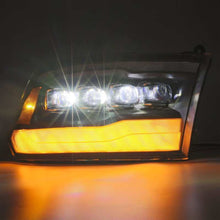 Load image into Gallery viewer, AlphaRex 09-18 Dodge Ram 1500HD NOVA LED Projector Headlights Plank Style Design Gloss Black w/DRL
