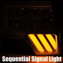 Load image into Gallery viewer, AlphaRex 09-14 Ford F-150 NOVA LED Proj Headlights Plank Style Gloss Black w/Activ Light/Seq Signal
