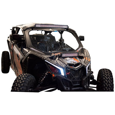 Tusk UTV Full Glass Windshield With Vent and 16